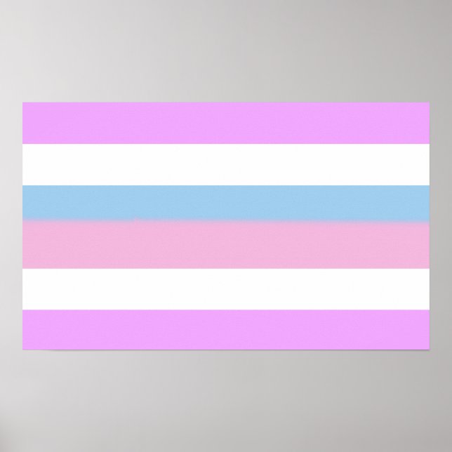 Poster Rayures de fierté intersexe (Devant)
