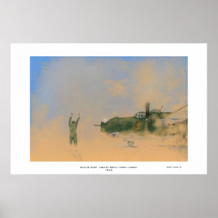 Poster Razing Dust B24J Liberator Afrique du Nord 1943