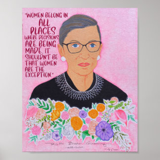 Poster RBG "Femmes faisant partie"