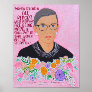Poster RBG : "Les femmes font partie"
