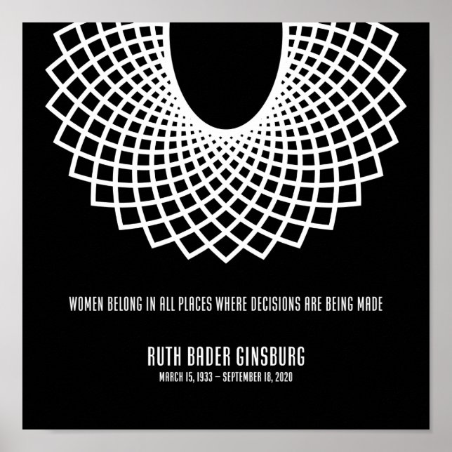 Poster RBG notoire (Devant)