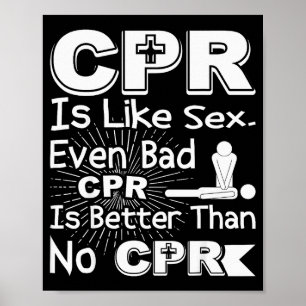 Poster Rcp Comme Mauvais Rcp Mieux Que Rien Humour Blague