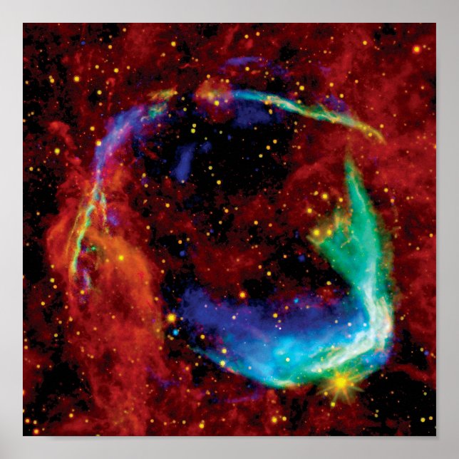 Poster RCW 86 Remnant Supernova - NASA Hubble Space Photo (Devant)