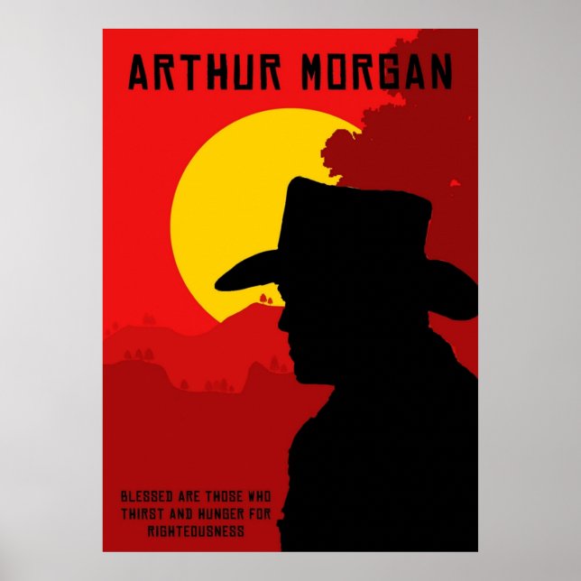 Poster Rdr2 Arthur Morgan (Devant)