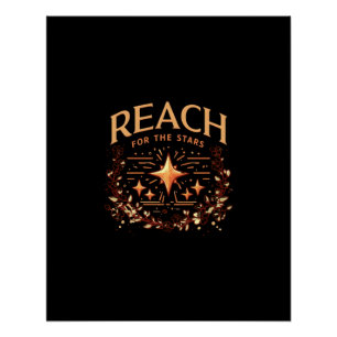Poster Reach for the Stars Art numérique Design