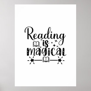 Poster Reading Art Reading Is Magical