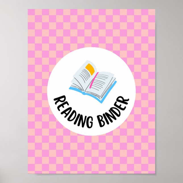 Poster reading binder title insert page  (Devant)