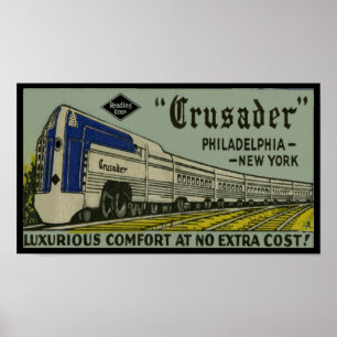Poster Reading Railroad Crusader 1937