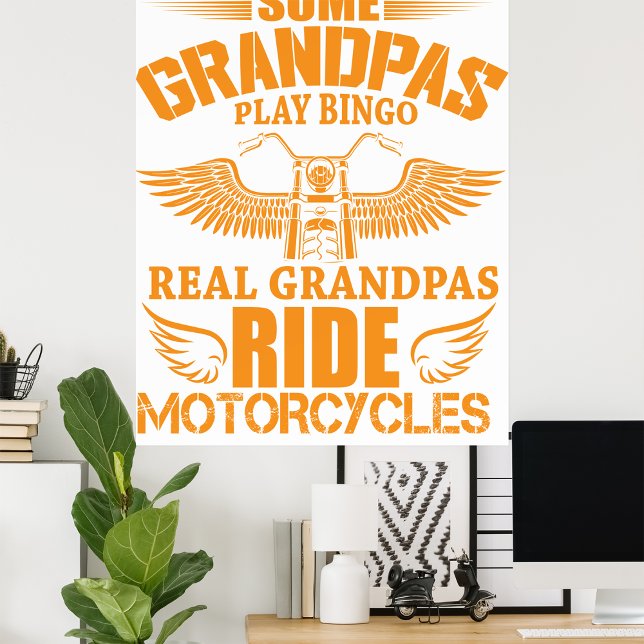 Poster Real Grandpas Ride Motos (Créateur téléchargé)