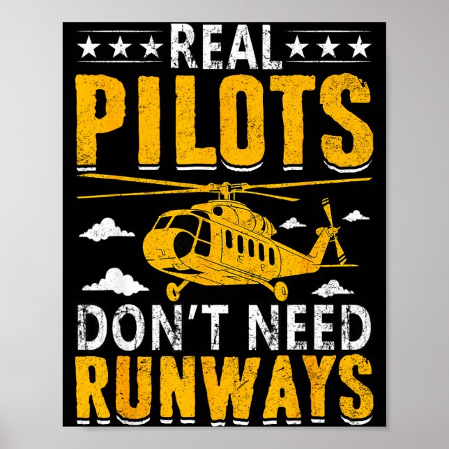 Poster Real Lots Don't Need Runways  (Devant)