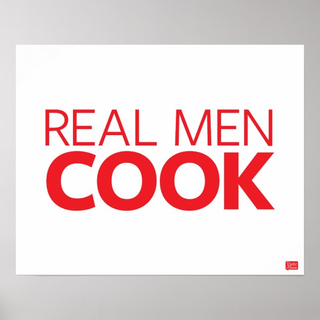 Poster Real Men Cook (Devant)
