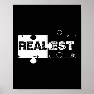 Poster Realest, Meilleur devis, Cool, Graphic Premium