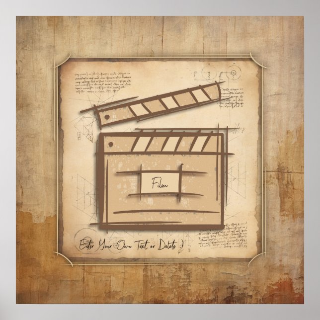 Poster réalisateur, acteur, réalisateur idée cadeau (Devant)