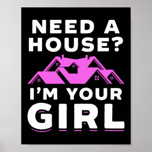 Poster Réalisateur Agent Immobilier Besoin D'Une Maison J
