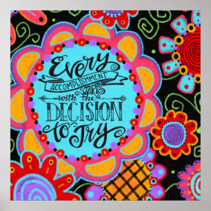 Poster Réalisation brillante et joyeuse