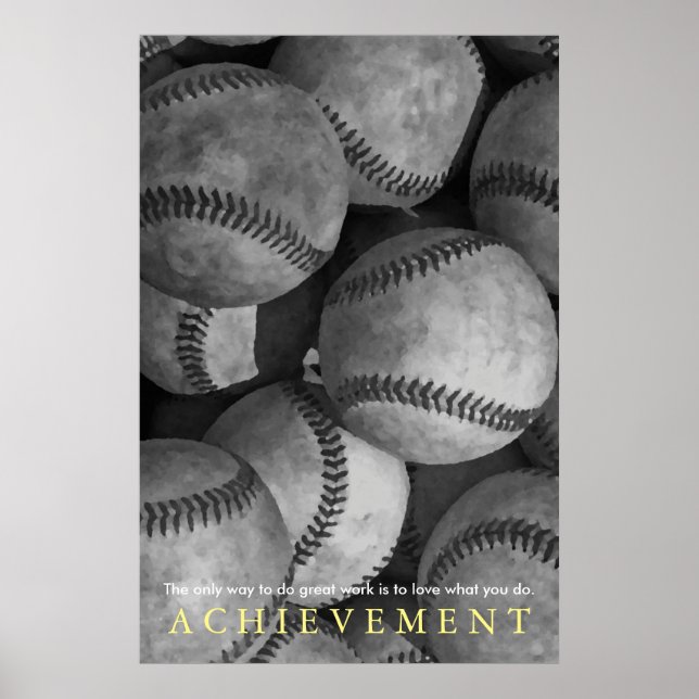 Poster Réalisation Motivation Baseball (Devant)