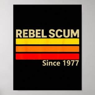 Poster Rebel S Depuis 1977 Clic Rétro Iconique Vintage Di