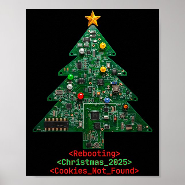 Poster Rebooting The Holidays It Tech Suprt Computer Geek (Devant)