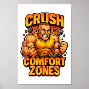 Poster Rebroyer les zones de confort 3D Transfert de moti