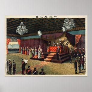 Poster Réception de mariage du prince héritier Yoshihito