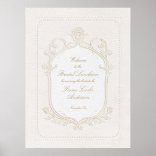 Poster Réception de mariage rococo de famille pour un lun