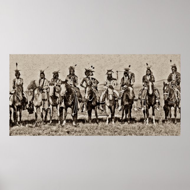 Poster Réception indienne du Président Arthur Antiqued (Devant)