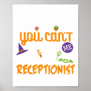 Poster Réceptionniste Halloween Costume Party Can't Spook