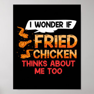 Poster Recette d'ailes de poulet frit Strips Fingers
