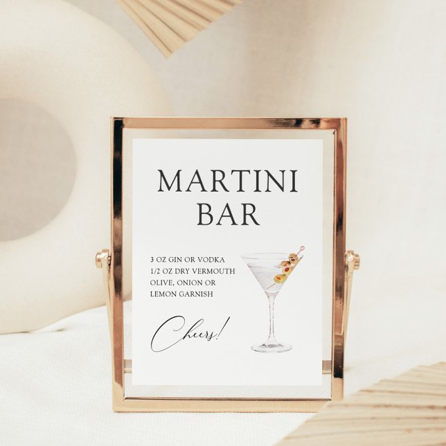 Poster Recette de bar à cocktails Martini (Créateur téléchargé)
