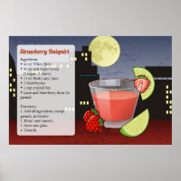 Recette de cocktail fraise Daiquiri