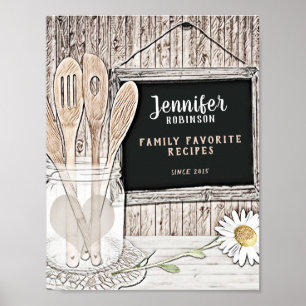 Poster Recette personnalisée Classeur avant