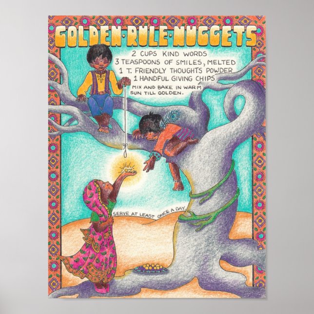 Poster Recettes du Nouveau Monde - Nuggets de règle d'or (Devant)
