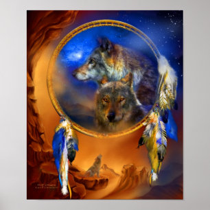 Poster Receveur rêveur - affiche/copie d'art de rêves de