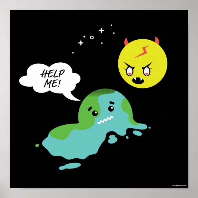 Poster Réchauffement climatique (Devant)