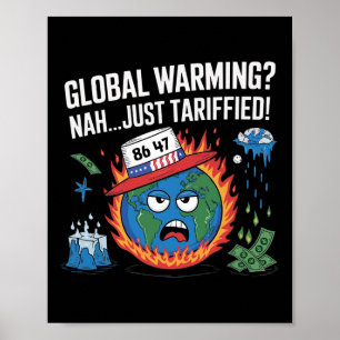 Poster Réchauffement climatique Nah juste Tariffied Humou