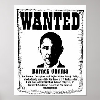 Poster Recherché de Barack Obama