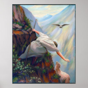 Poster Recherche de la peinture de moutons sur la toile