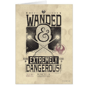 Poster Recherché déambulé et extrêmement dange