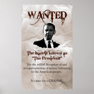 Poster Recherché d'Obama