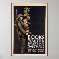 Poster Recherché Livres vintages