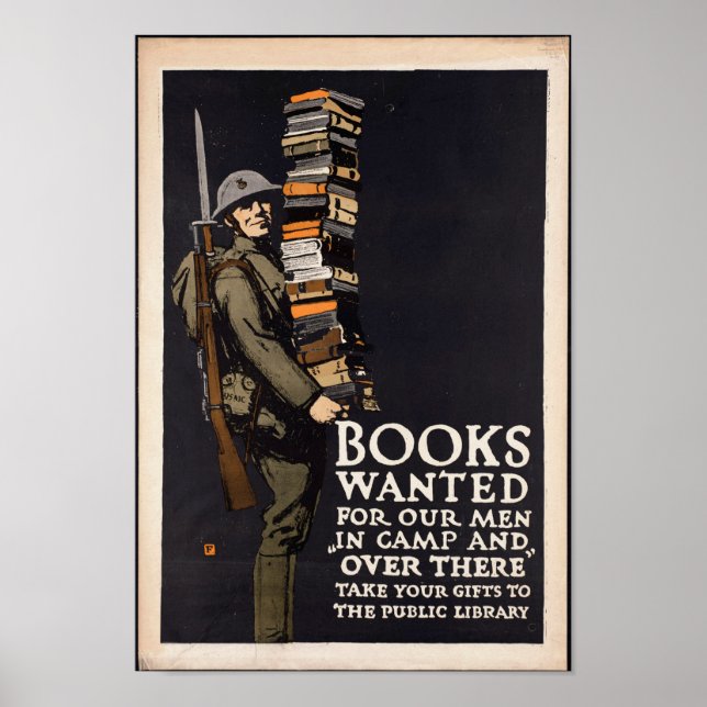 Poster Recherché Livres vintages (Devant)