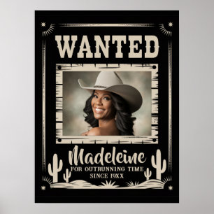 Poster Recherché Old Wild West Rustic Country Fun Anniver