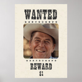 Poster Recherché - Récompense 1 $ - Vintage Style 