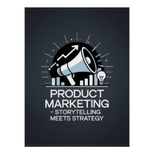 Poster Récit de marketing de produit rencontre la stratég