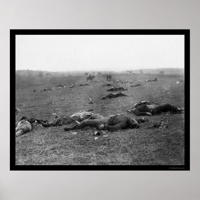 Poster Récolte de la mort à Gettysburg, PA 1863 (Devant)