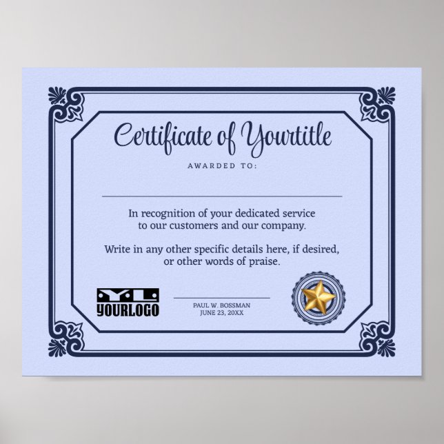 Poster Reconnaissance étudiante volontaire par l'employé (Devant)