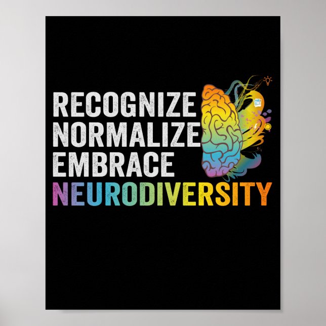 Poster Reconnaître normaliser intégrer la neurodiversité  (Devant)