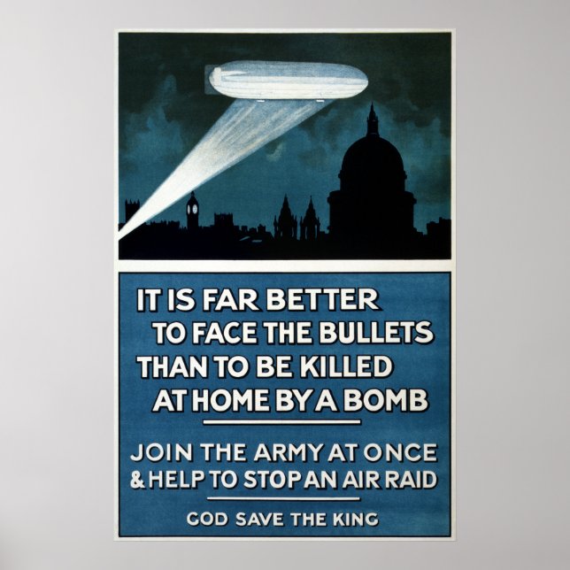 Poster Recrutement de l'Armée de terre de la Seconde Guer (Devant)