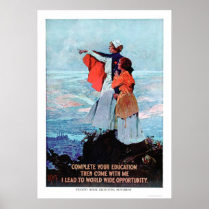 Poster Recrutement d'infirmières étudiantes (US00312)