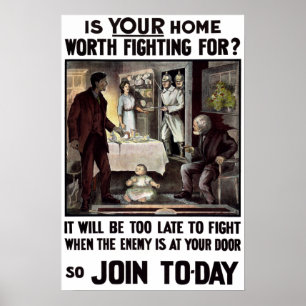 Poster Recrutement irlandais de militaires de WWI